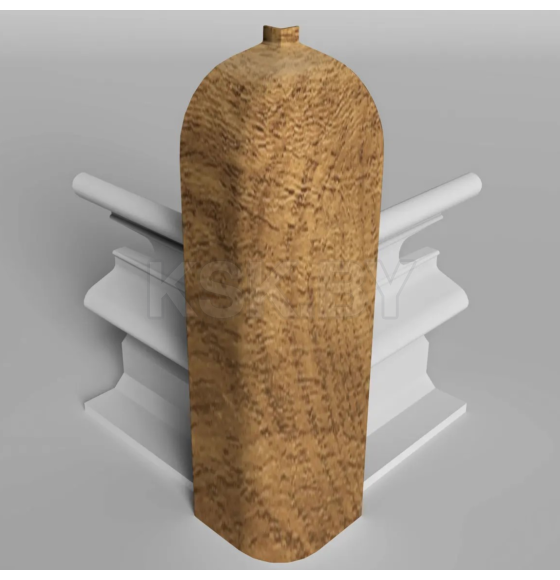 Угол наружный  плинтуса Классик 80мм (уп.2шт.)/Дуб имперский 100