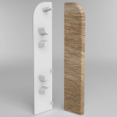 Заглушка торцевая  плинтуса Классик 80мм (уп.2шт.)/Дуб мокка 204