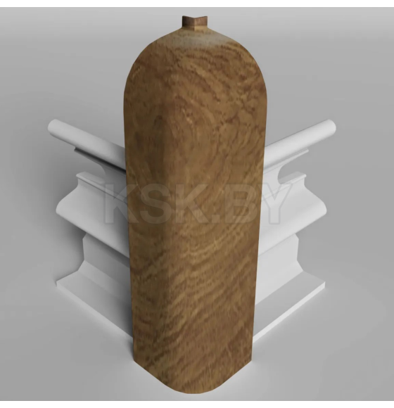 Угол наружный  плинтуса Классик 80мм (уп.2шт.)/Дуб темный 217