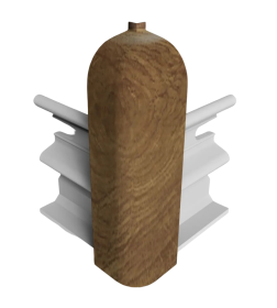 Угол наружный  плинтуса Классик 80мм (уп.2шт.)/Дуб темный 217