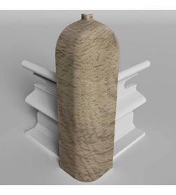 Угол наружный  плинтуса Классик 80мм (уп.2шт.)/Дуб капучино 219