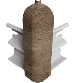 Угол наружный  плинтуса Классик 80мм (уп.2шт.)/Дуб рустик 220