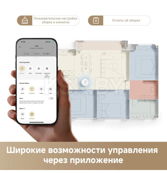 Робот-пылесос Dreame Robot Vacuum D20 / RLD35GA (белый) (RLD35GA) 