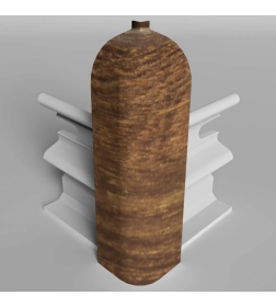 Угол наружный  плинтуса Классик 80мм (уп.2шт.)/Орех 224