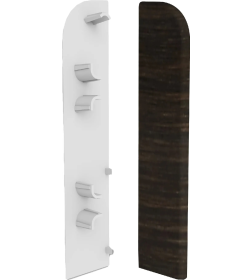 Заглушка торцевая  плинтуса Классик 80мм (уп.2шт.)/Венге 226