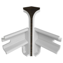 Угол внутренний плинтуса Классик 80мм (уп.2шт.)/Венге 226