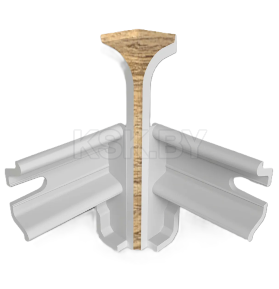 Угол внутренний плинтуса Классик 80мм (уп.2шт.)/Дуб латте 270