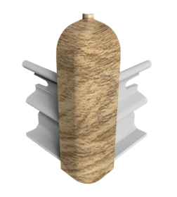 Угол наружный  плинтуса Классик 80мм (уп.2шт.)/Дуб латте 270