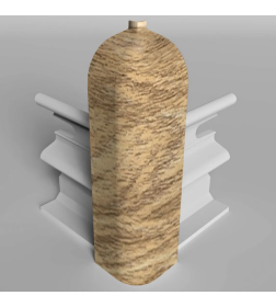 Угол наружный  плинтуса Классик 80мм (уп.2шт.)/Дуб латте 270