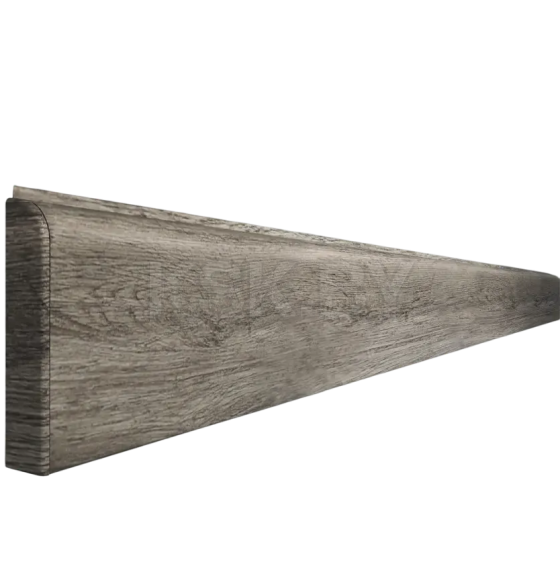 Плинтус вспененный Comfort Классик Софт с мягким краем 80мм 2,2м / Дуб пепельный 401