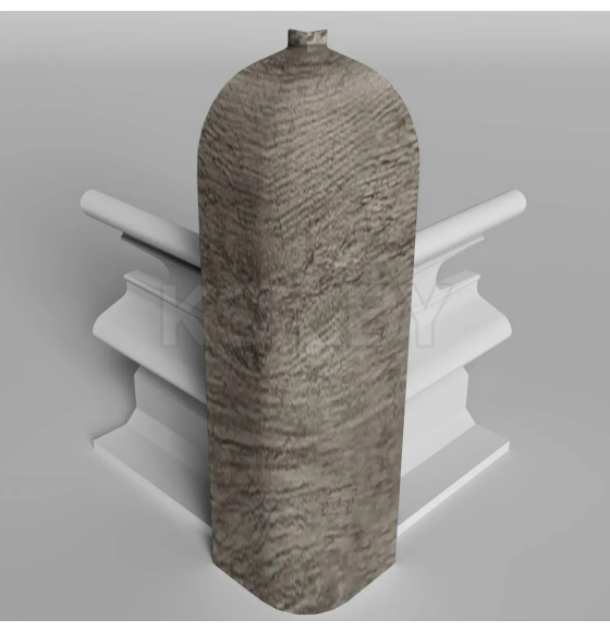 Угол наружный  плинтуса Классик 80мм (уп.2шт.)/Дуб пепельный 401