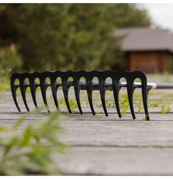 Грабли садовые универсальные плоские с черенком для грунта FACHMANN  05.177 (05.177) 