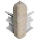 Угол наружный  плинтуса Классик 80мм (уп.2шт.)/Акация 424