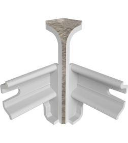 Угол внутренний плинтуса Классик 80мм (уп.2шт.)/Секвойя серая 435