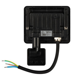 Прожектор светодиод. 20W с регул. ИК датчиком 6500K 1600Лм IP44 черный Эра