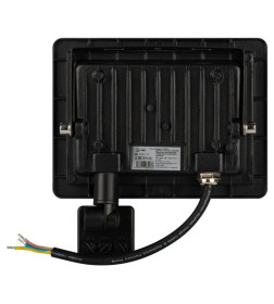 Прожектор светодиод. 50W с регул. ИК датчиком 6500K 4000Лм IP44 черный Эра