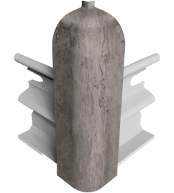 Угол наружный  плинтуса Классик 80мм (уп.2шт.)/Лофт серый 437