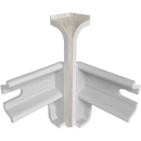 Угол внутренний плинтуса Классик 80мм (уп.2шт.)/Лофт светло серый 438