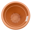 Горшок круглый 2,2л "Классика" коричневый Технопластик