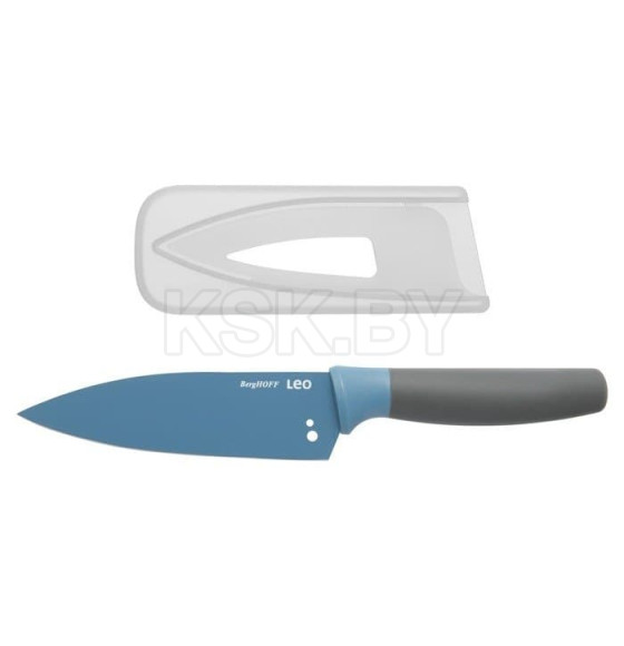 Нож поварской с отверстиями для чистки пряных трав 14 см, голубой 3950106 LEO BergHOFF (3950106) 