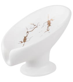 Мыльница керамическая PERFECTO LINEA ELEGANCE белая 35-113892