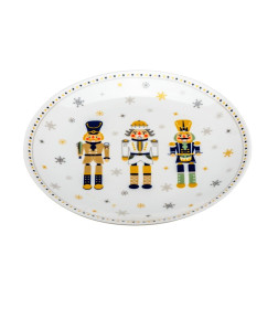 Тарелка фарфоровая "Новогодняя" 27 см (арт. ZPX248020-P, код 291892)