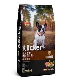 KLICKER Корм сухой для взрослых собак мелких пород c лососем,ф.0,5кг
