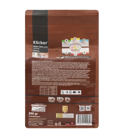 KLICKER Корм сухой для взрослых собак мелких пород c лососем,ф.0,5кг