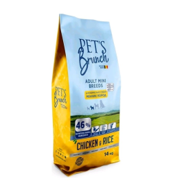 Корм сухой для взрослых собак мелких пород "PET`S BRUNCH ADULT MINI BREEDS" ф.14кг
