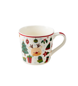 Кружка керамическая "Новогодняя" 400 мл/9,7*9,1 см (B44-SU3087) МИКС