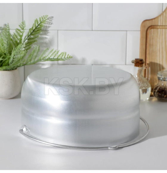 Котелок туристический, 8 л, с крышкой, штампованный алюминий 2385142 (2385142) 