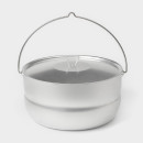 Котелок туристический, 6 л, с крышкой, штампованный алюминий 4790986 (4790986) 