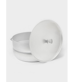 Котелок туристический, 6 л, с крышкой, штампованный алюминий 4790986