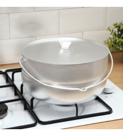 Котелок туристический, 6 л, с крышкой, штампованный алюминий 4790986