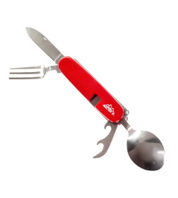 Набор туриста 4 в 1: нож, вилка, ложка, открывалка микс 243531