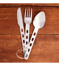 Набор туриста 3 в 1 рукоять с отверстиями с кольцом, 18 см 1277577