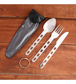 Набор туриста 3 в 1 рукоять с отверстиями с кольцом, 18 см 1277577