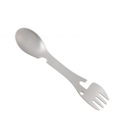 Многофункциональный прибор «Вилка-ложка» туристический, серебряный 10222163