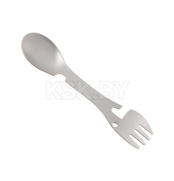 Многофункциональный прибор «Вилка-ложка» туристический, серебряный 10222163 (10222163) 
