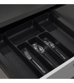 Лоток для столовых приборов 600 PIXEL 540х485мм,черный