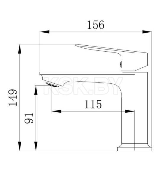 Смеситель для умывальника Esko Shore SHR26M (SHR26M) 