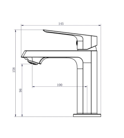  Смеситель для умывальника Voda Surf, SF26M