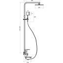 Душевая система с смесителем РМС SUS125BL-009DK (SUS125BL-009DK) 