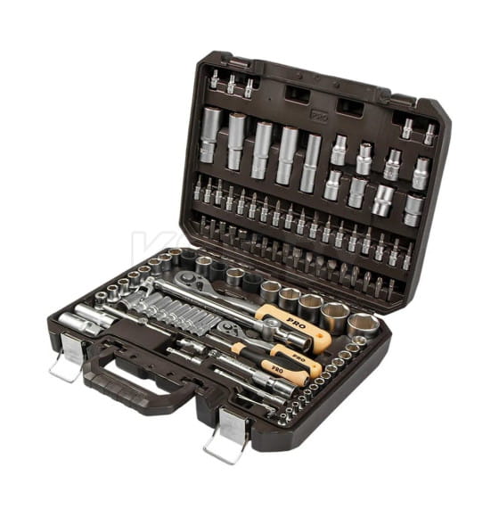 Набор головок и бит 110пр. 1/4",1/2" PRO STARTUL DAKAR (PRO-110DK) 