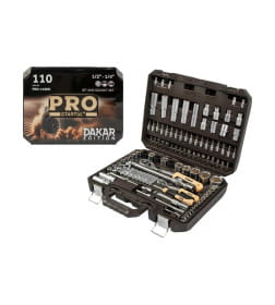 Набор головок и бит 110пр. 1/4",1/2" PRO STARTUL DAKAR