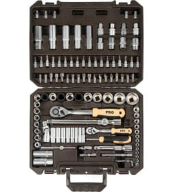 Набор головок и бит 110пр. 1/4",1/2" PRO STARTUL DAKAR