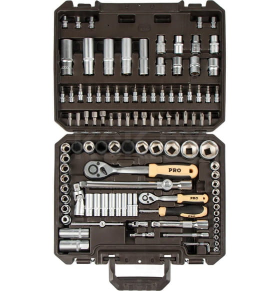 Набор головок и бит 110пр. 1/4",1/2" PRO STARTUL DAKAR (PRO-110DK) 