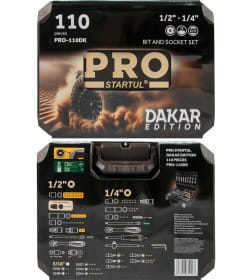 Набор головок и бит 110пр. 1/4",1/2" PRO STARTUL DAKAR
