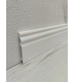 Плинтус напольный UHD Polymer 1 UHD 07/95С, белый, L 2.0м