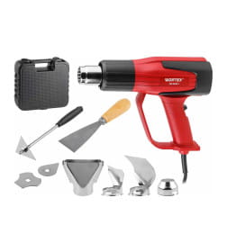 Термовоздуходувка WORTEX HG 6020-1 в чем. + набор сопл